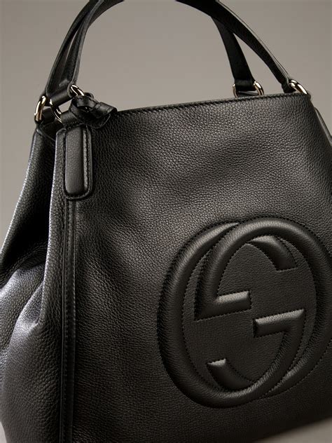 gucci rubber tote black|large black gucci tote.